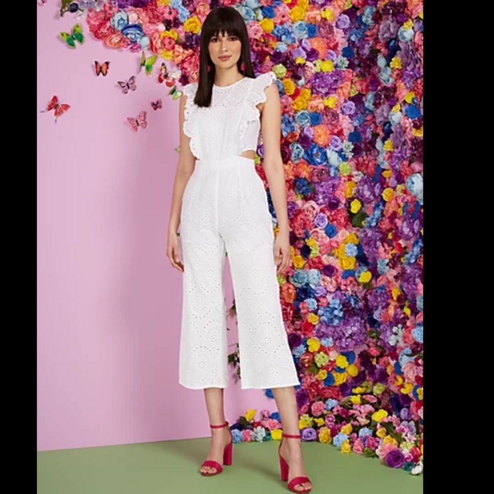New York and Company  Eyelet Cutout Jumpsuit​